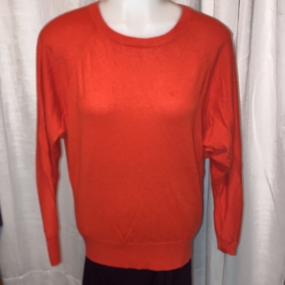 XS loft red . sweater . batwing . tie neck Ann Taylor loft collection - Picture 1 of 7